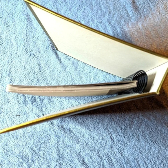 Hallmark Thoughtfulness Album-Vintage 60s gold scrapbook/Card Organizer-Pockets - Picture 10 of 15